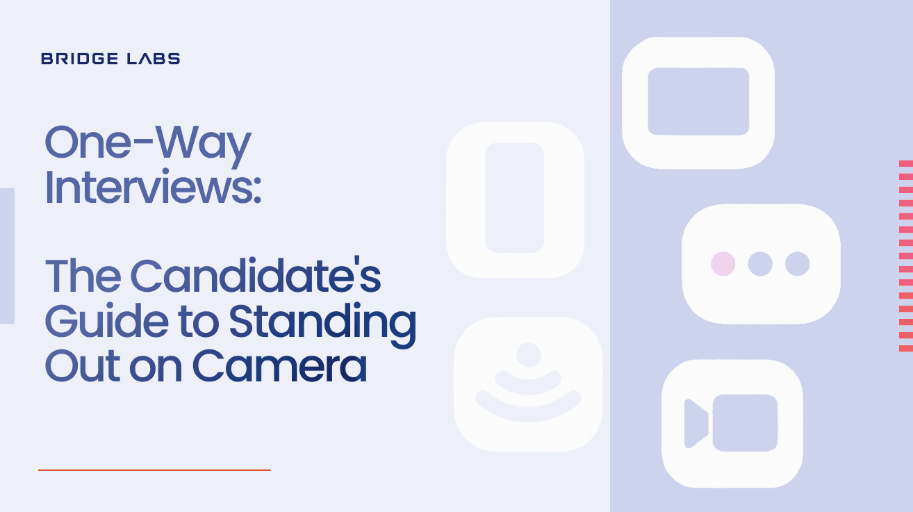 Blog banner _ One-Way Interviews_ The Candidate's Guide to Standing Out on Camera